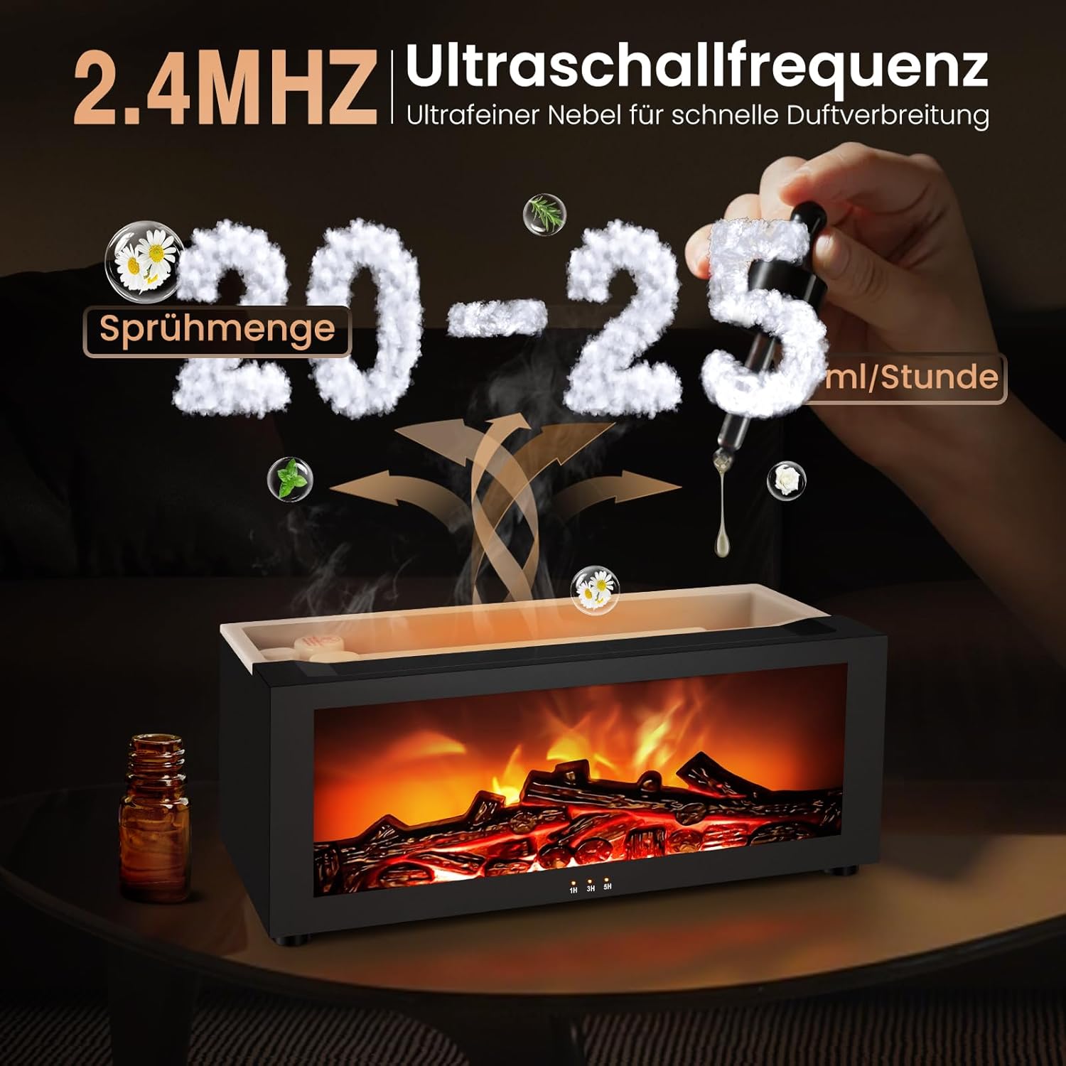 MyLumora™ Premium Flame Diffuser – Dein Kaminfeuer für die Seele